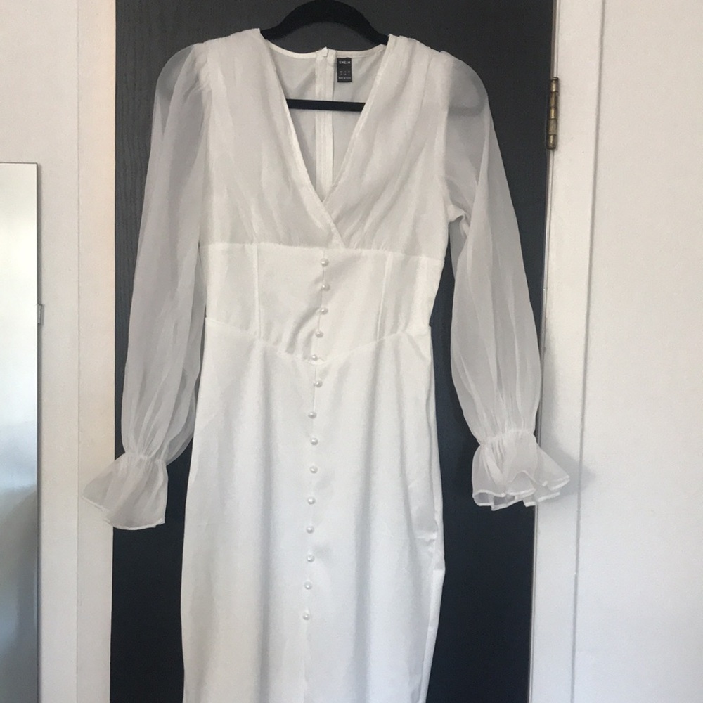 SHEIN NWOT Flounce Sleeve Dress